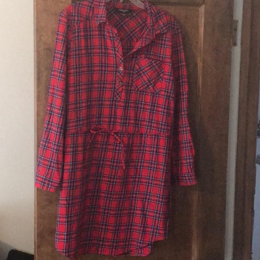 Concepts New York long plaid top